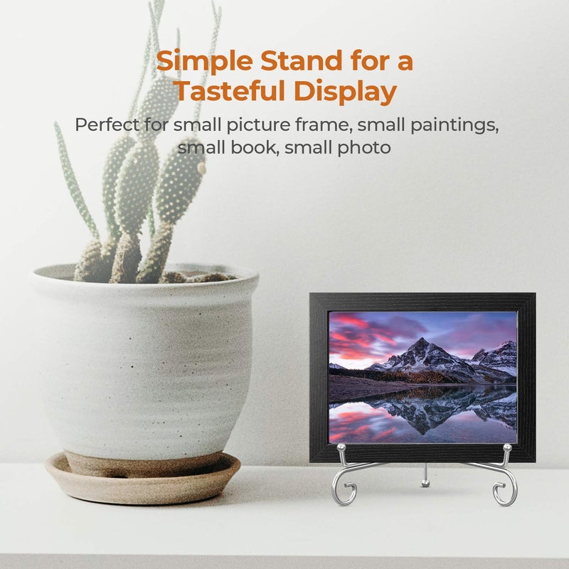 TRLife TR-LIFE Plate Stands for Display - 6 Inch Holder + Metal Easel Stand for Picture Frame, Decorative Plates, Photo, Book, Collectibles (2 Pack) - Image 4